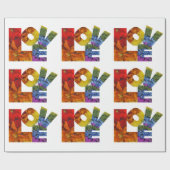 フローララブホワイトラッピング紙 ラッピングペーパー (フラット)