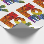 フローララブホワイトラッピング紙 ラッピングペーパー (角)