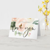 フローララブユーカード未来の妻へ、贈り物 カード (黄色い花)