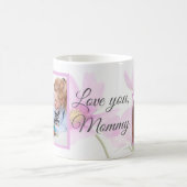 フローララブユーママ|母の日| 2枚の写真 コーヒーマグカップ (中央)