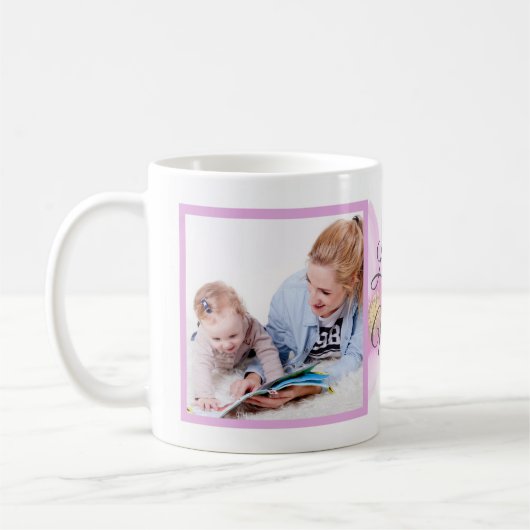 フローララブユーママ|母の日| 2枚の写真 コーヒーマグカップ (左)