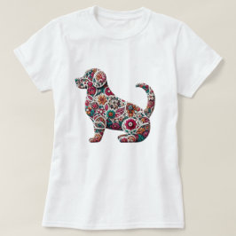 フローララブラドールシルエット Tシャツ