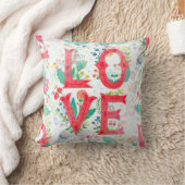 フローララブレタリング – シームレスパターン1 クッション (ブランケット)