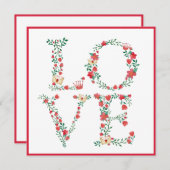 フローララブレターバレンタイン シーズンカード (正面/裏面)