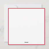 フローララブレターバレンタイン シーズンカード (裏面)