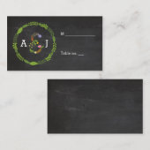 フローララブレッ素朴ト結婚の護衛カード プレイスカード (正面/裏面)