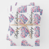 フローララブ誕生日ラップ ラッピングペーパーシート (インサイチュ)
