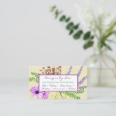 フローララベかわいらしンダーとデイジークラフト 名刺 (スタンド正面)