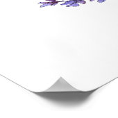 フローララベエレガントンダベビーシャワーウェルカム ポスター (角)