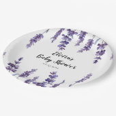 フローララベエレガントンダベビーシャワー ペーパープレート (アングル)