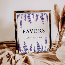 フローララベエレガントンダー結婚式の引き出物徴候 ポスター