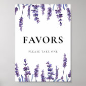 フローララベエレガントンダー結婚式の引き出物徴候 ポスター (正面)