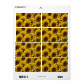 フローララベルひまわり ラベル (フルシート)