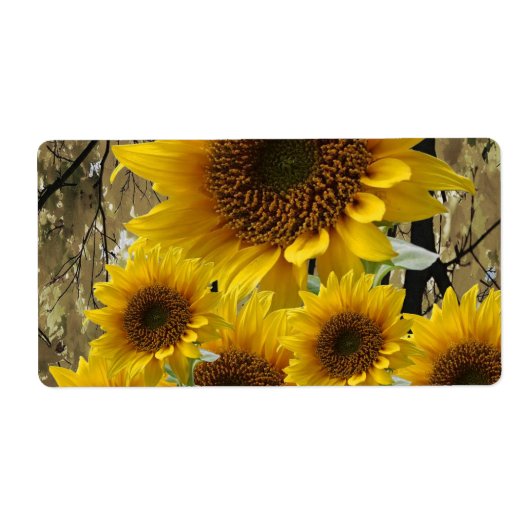 フローララベルひまわり ラベル (正面)