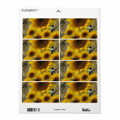 フローララベルひまわり ラベル (フルシート)