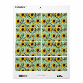 フローララベルひまわり ラベル (フルシート)