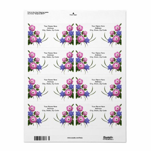 フローララベル ラベル (フルシート)