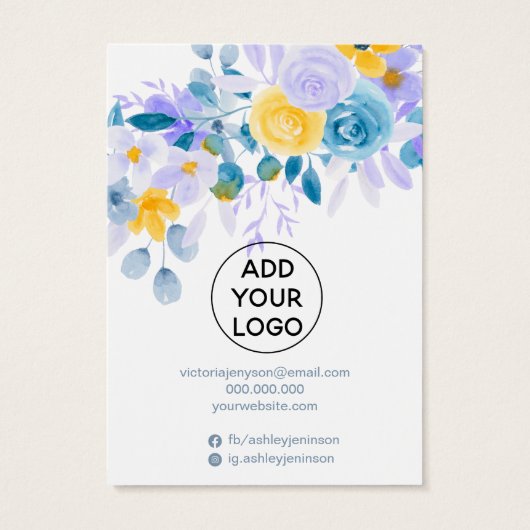 フローララベンダージュエリーイヤリングネックレスディスプレイ (裏面)