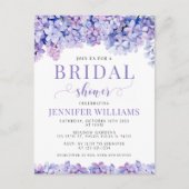 フローララベンダーブライダルシャワー葉書 ポストカード (正面)