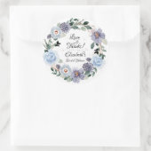 フローララベンダーブライダルシャワー ラウンドシール (バッグ)