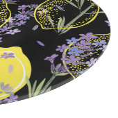 フローララベンダーレモンヴィンテージイラストレーション カッティングボード (角)