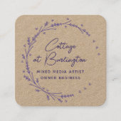 フローララベ素朴ンダーハートリース スクエア名刺 (正面)