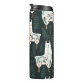 フローララマかわいいヴィンテージテクスチャ タンブラー (回転右)