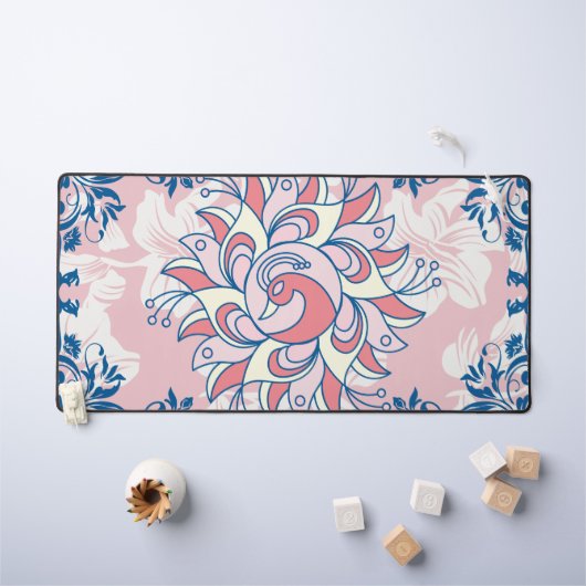 フローラランゴリのグラフィックアート、明るい生活 デスクマット (キッズテーブル)