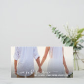 フローラランタンミセス写真たった今結婚しましたサイト 案内状 (スタンド正面)