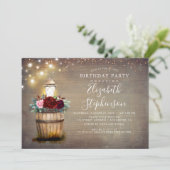 フローラランタン素朴カントリー秋誕生会 招待状 (スタンド正面)