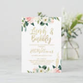フローラランチ&バブルブライダルシャワー招待 招待状 (スタンド正面)