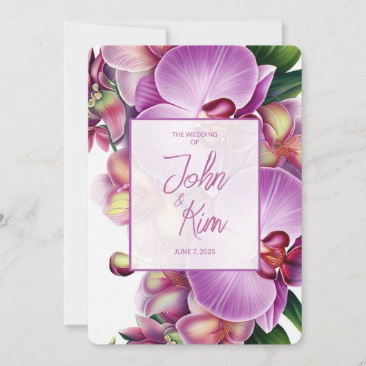 フローララン結婚式招待状 招待状 (正面)