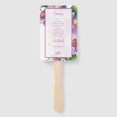 フローララン結婚式 プログラムファンのセット ハンドファン (裏面)