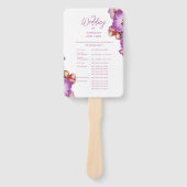 フローララン結婚式 プログラムファンのセット ハンドファン (正面)