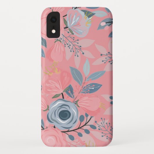 フローラリかわいらしーフパターン Case-Mate iPhoneケース (裏面)