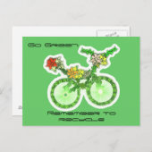 フローラリサイクル自転車 ポストカード (正面/裏面)
