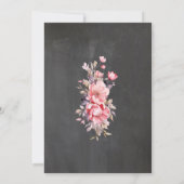 フローラリタイアディナー女子パーティーピンク 招待状 (裏面)