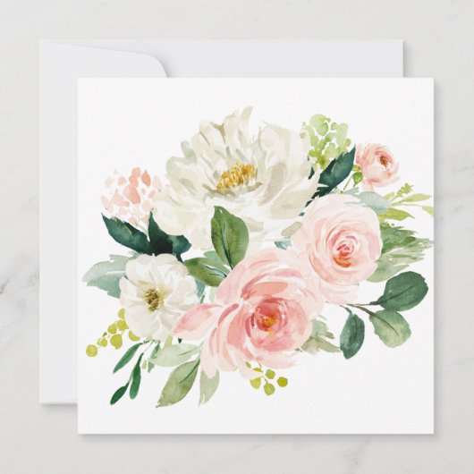 フローラリタイアパーティの招待状スクエアインヴィータ 招待状 (裏面)