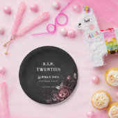 フローラリッピング20s 30th誕生日パーティー ペーパープレート (パーティー)