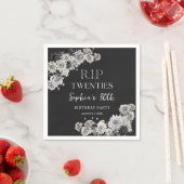 フローラリップ20s30th誕生日パーティーナプキンス スタンダードカクテルナプキン (インサイチュ)