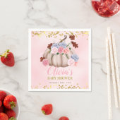 フローラリトルカボチャガールベビーシャワー スタンダードカクテルナプキン (インサイチュ)