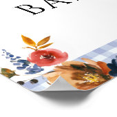 フローラリトルカボチャートラック赤ちゃんシャワーへようこそ ポスター (角)