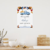 フローラリトルカボチャートラック赤ちゃんシャワーへようこそ ポスター (キッチン)