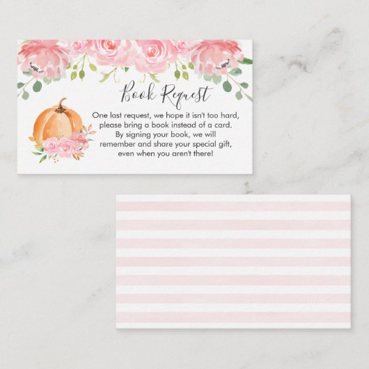 フローラリトルカボチャ図書要求エンクロージャカード エンクロージャーカード (正面/裏面)