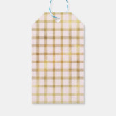 フローラリトルカボチャ女の子ベイビーシャワーありがとう ギフトタグ (裏面)