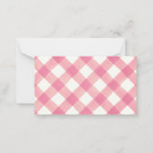 フローラリトルカボチャ赤ちゃんシャワーおむつラッフル ノートカード (裏面)