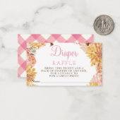 フローラリトルカボチャ赤ちゃんシャワーおむつラッフル ノートカード (正面/裏面インサイチュ)