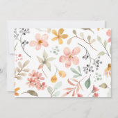 フローラリトルサンシャイン1stバースデーフォト招待状 招待状 (裏面)