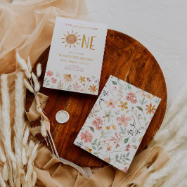 フローラリトルサンシャイン1st誕生日招待状 招待状