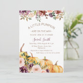 フローラリトルパンプキンズベビーシャワー 招待状 (スタンド正面)